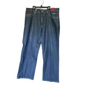 Stash House Men's Denim Jeans with Skull & Red Pocket Design